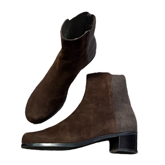 Stuart Weitzman Easyon Reserve Brown Suede Bootie 7.5 - Picture 3 of 16